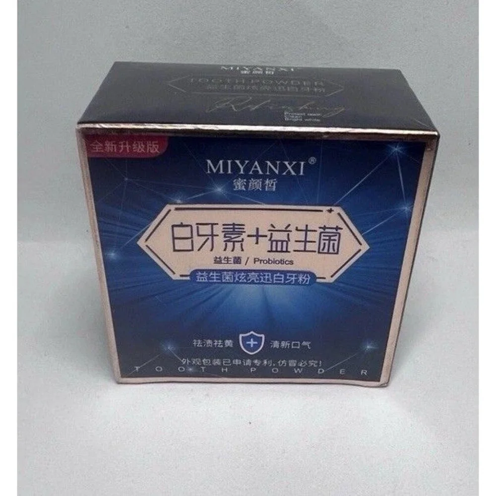 MIYANXI Teeth Whitening Powder, Tooth Powder Stain Rem 50g US Stock Sealed
